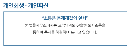 개인회생,개인파산